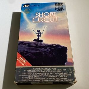 1986 Short Circuit 1st Edition VHS CBS Fox Tristar Rental Copy Good Condition